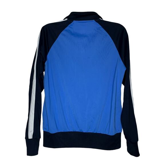 Nike Blue Y2K Full Zip Athletic Sweatshirt Active Stripe Top Large - Picture 3 of 5
